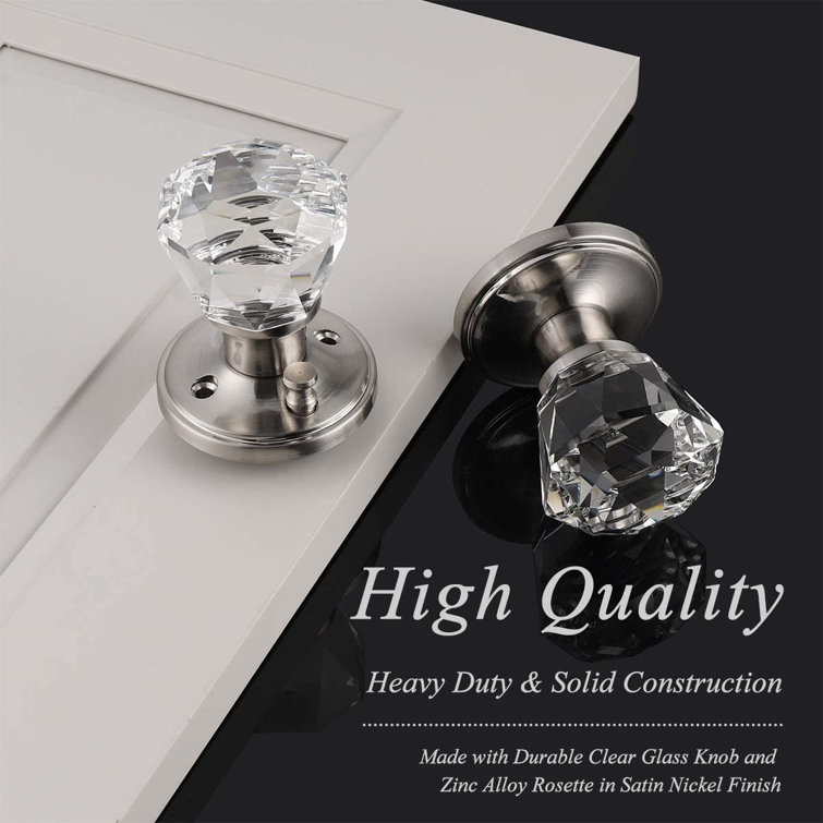 Interior glass door on sale knob sets